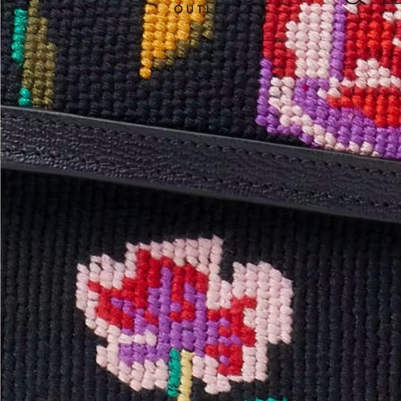 Kate Spade Katy Autumn Floral Needlepoint Crossbody bag - Picture 4 of 14